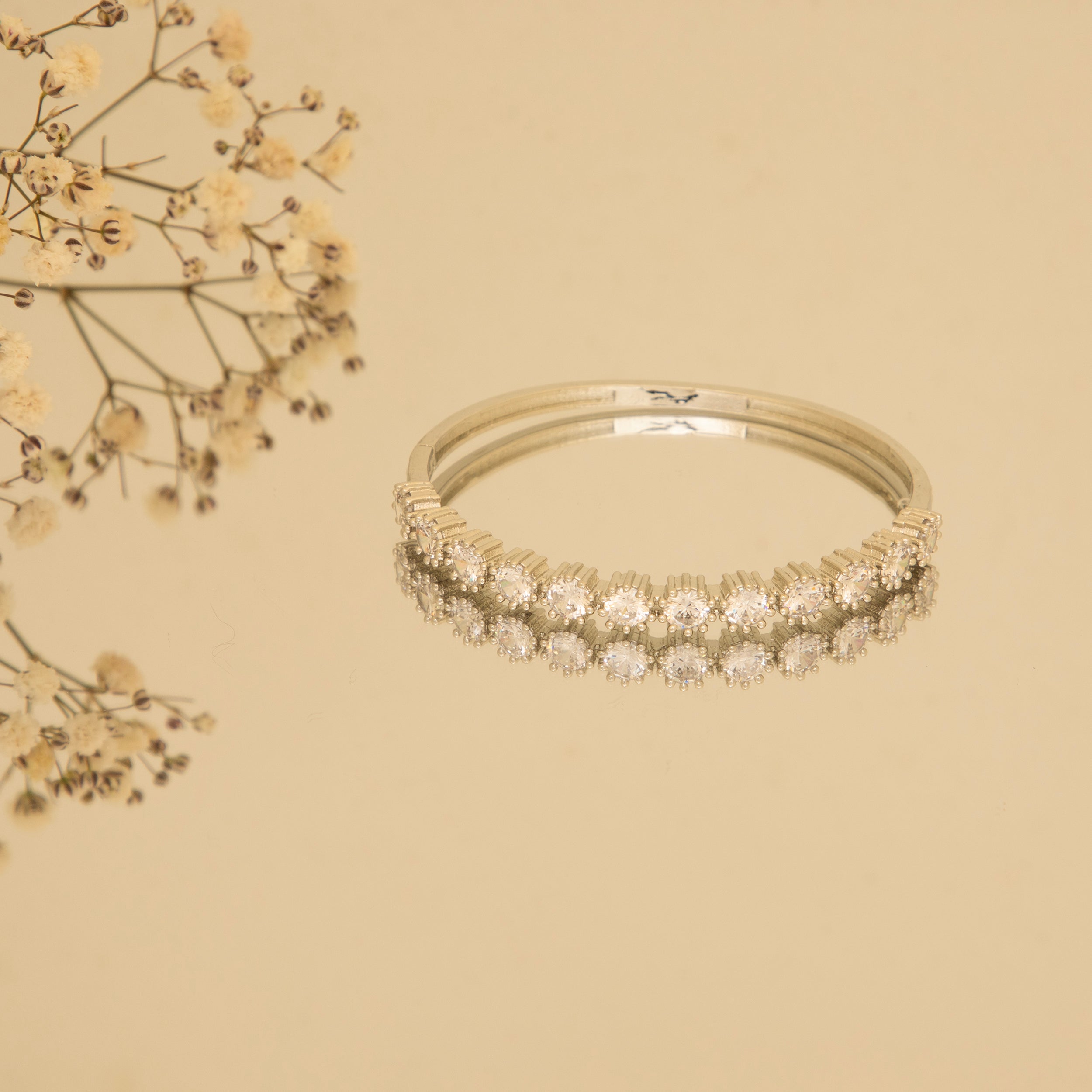 LA FILLE D'OR American Diamond Eternity bracelet.