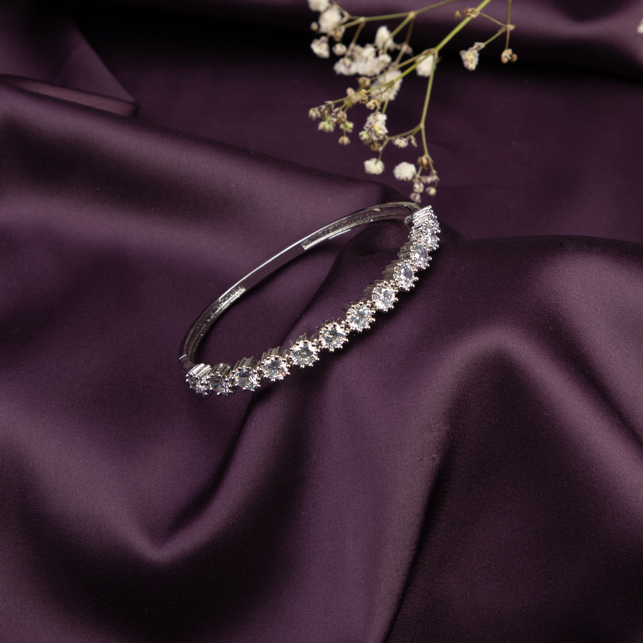 LA FILLE D'OR American Diamond Eternity bracelet.