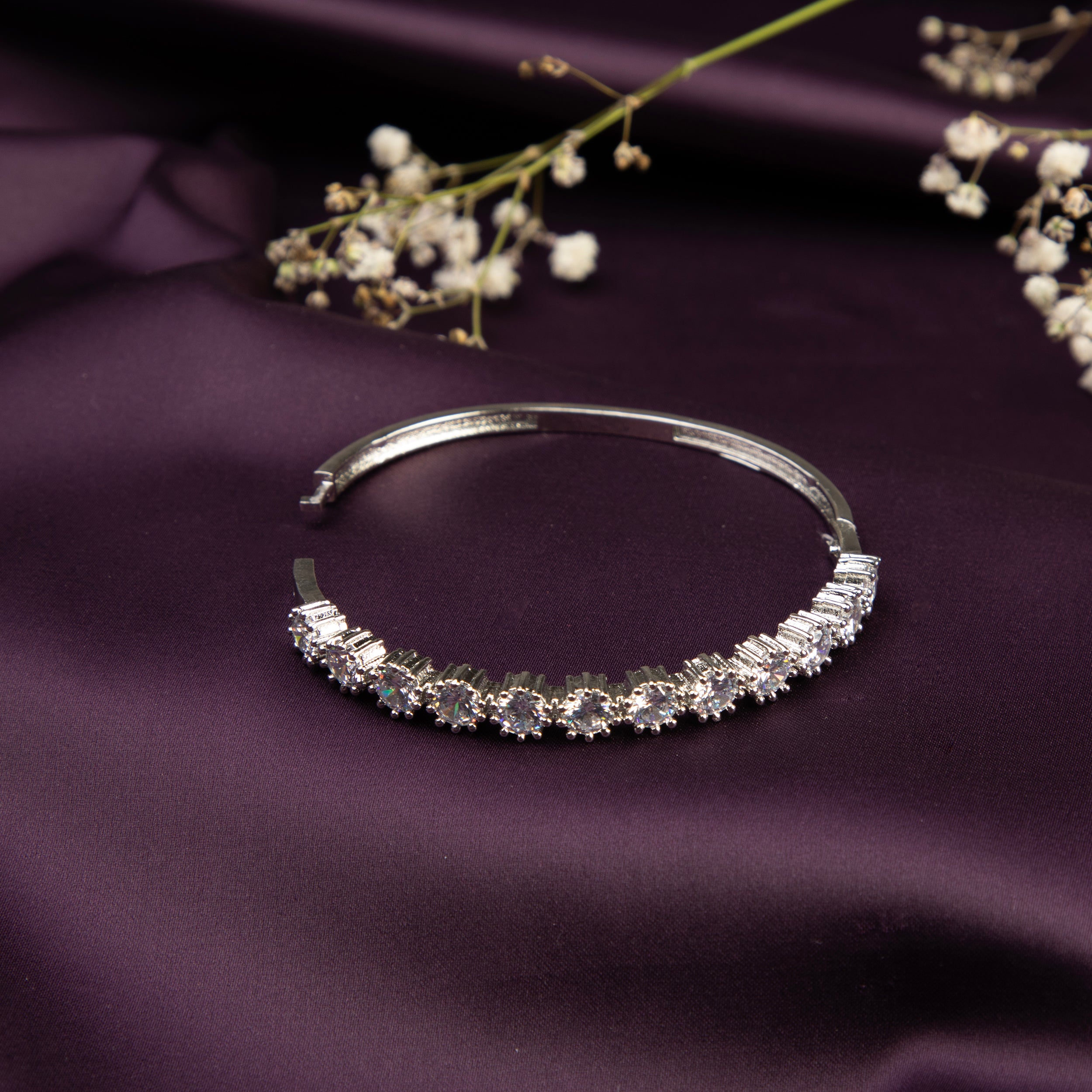 LA FILLE D'OR American Diamond Eternity bracelet.