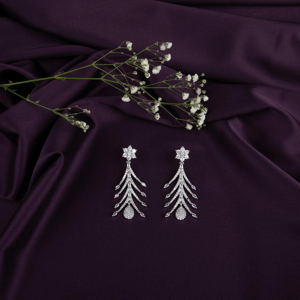 American and Diamond Chandelier Earrings