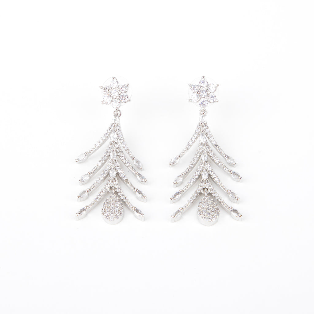 American and Diamond Chandelier Earrings